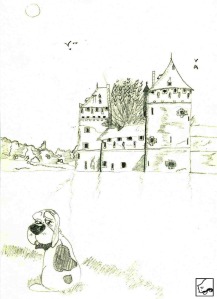 Le château et le chien